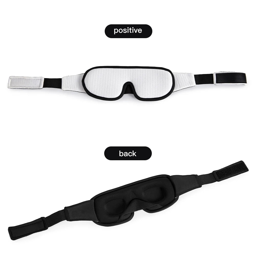 Soft 3D Contoured Eye Mask – Breathable Light Blocking for Travel Sleeping