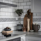 Self-Adhesive Waist Line Stickers – Waterproof Border Mural for Kitchen Decor