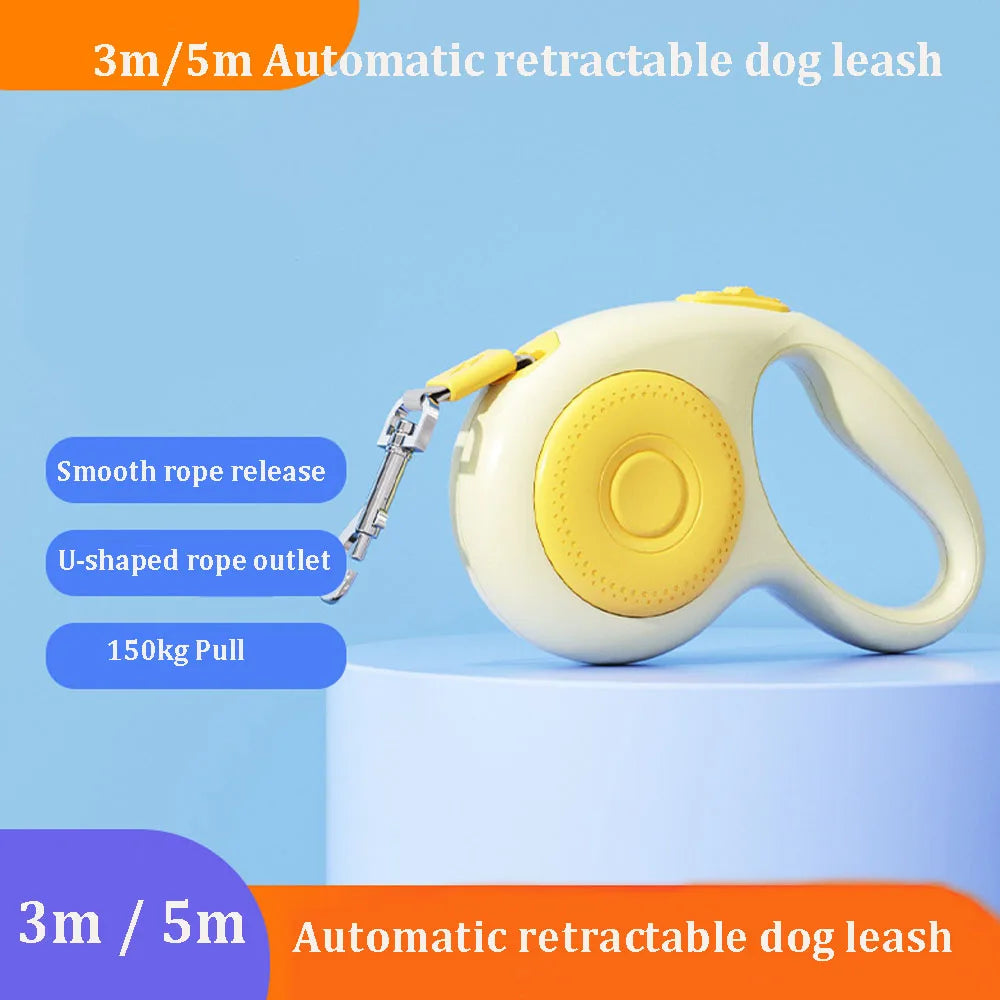 Retractable Dog Leash – Durable Nylon Lead for Small to Large Pets