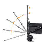 Collapsible Utility Cart – Heavy Duty Foldable Wagon for Camping and Beach