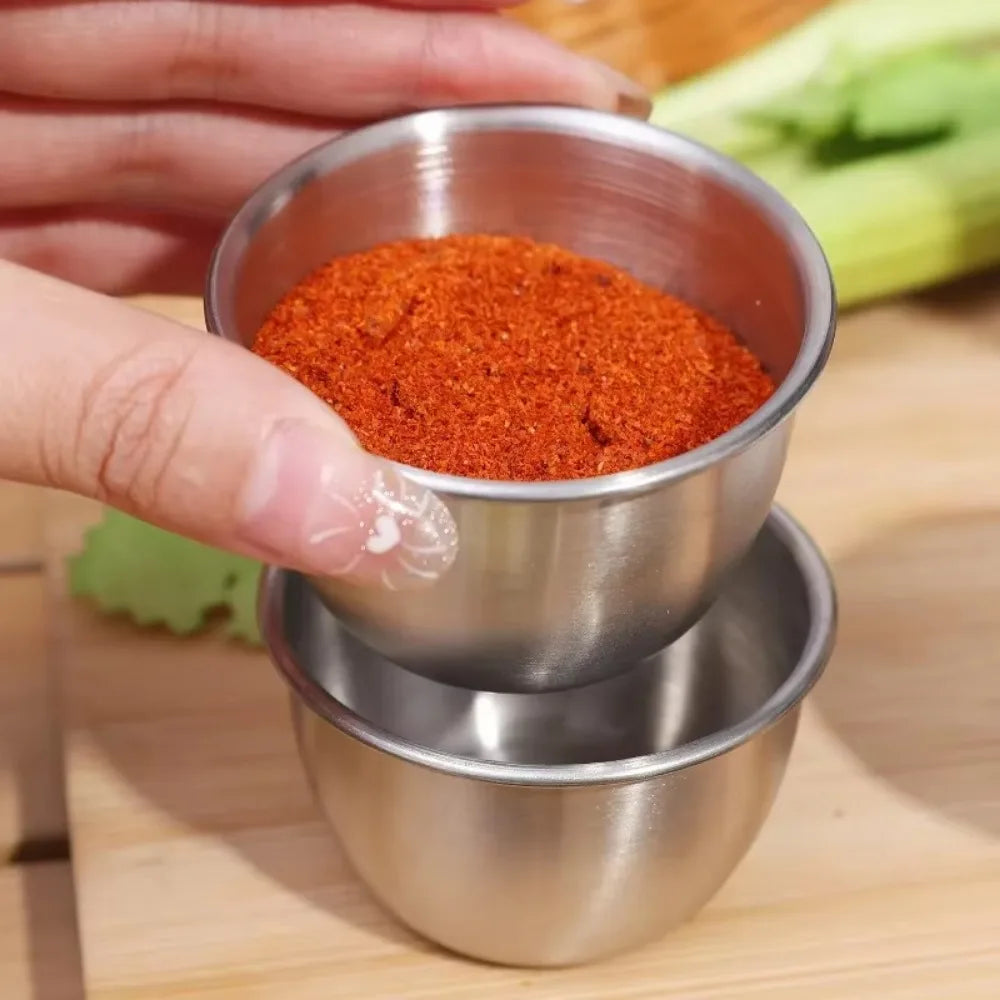 Stainless Steel Sauce Cup – Leakproof Dressing Container for Kitchen Lunch