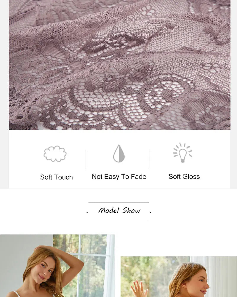 Floral Lace Panties – Sexy V-Waist Breathable Underwear for Women