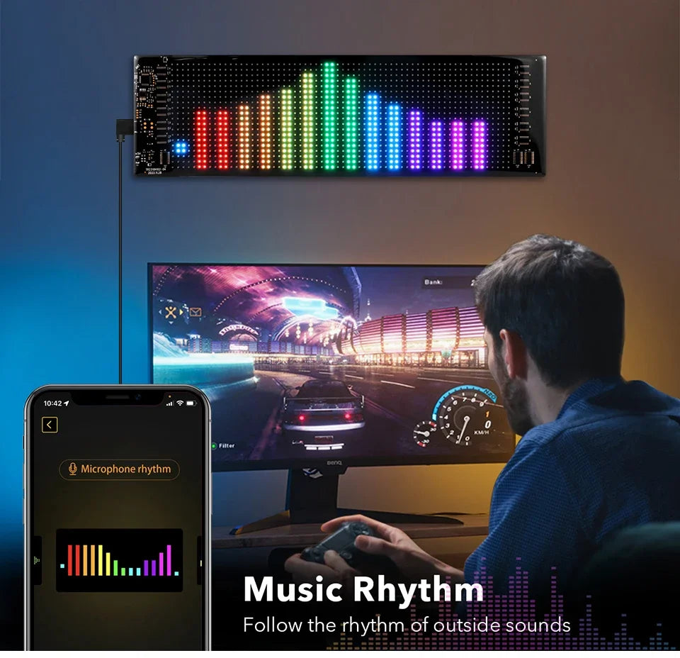 Bluetooth LED Car Sign – Programmable Scrolling Message Display for Auto Decor