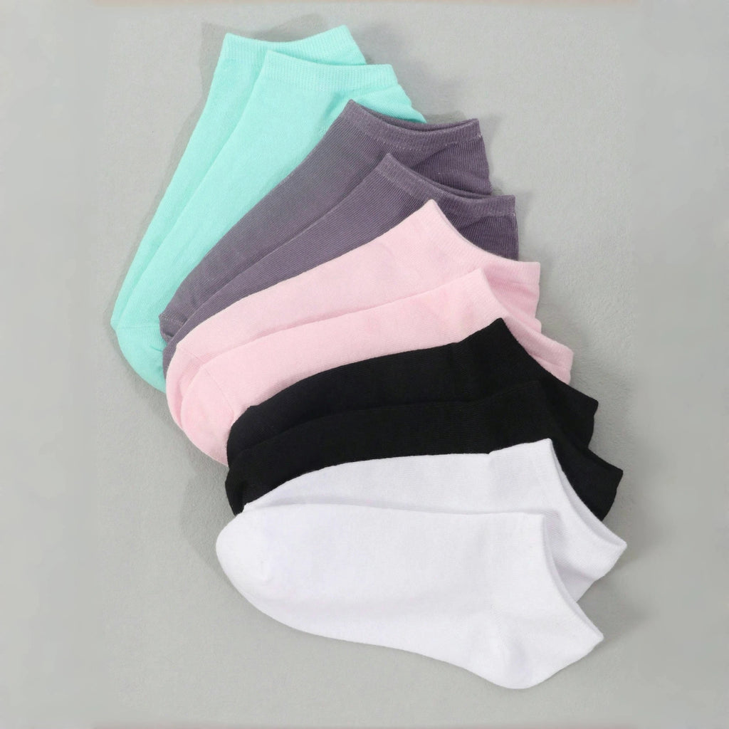 Matching Family Short Socks – Bow Heart Stripe Patterns for Casual Daily Wear