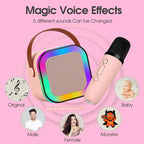 Portable Karaoke Speaker – RGB Wireless System for Kids Family Singing
