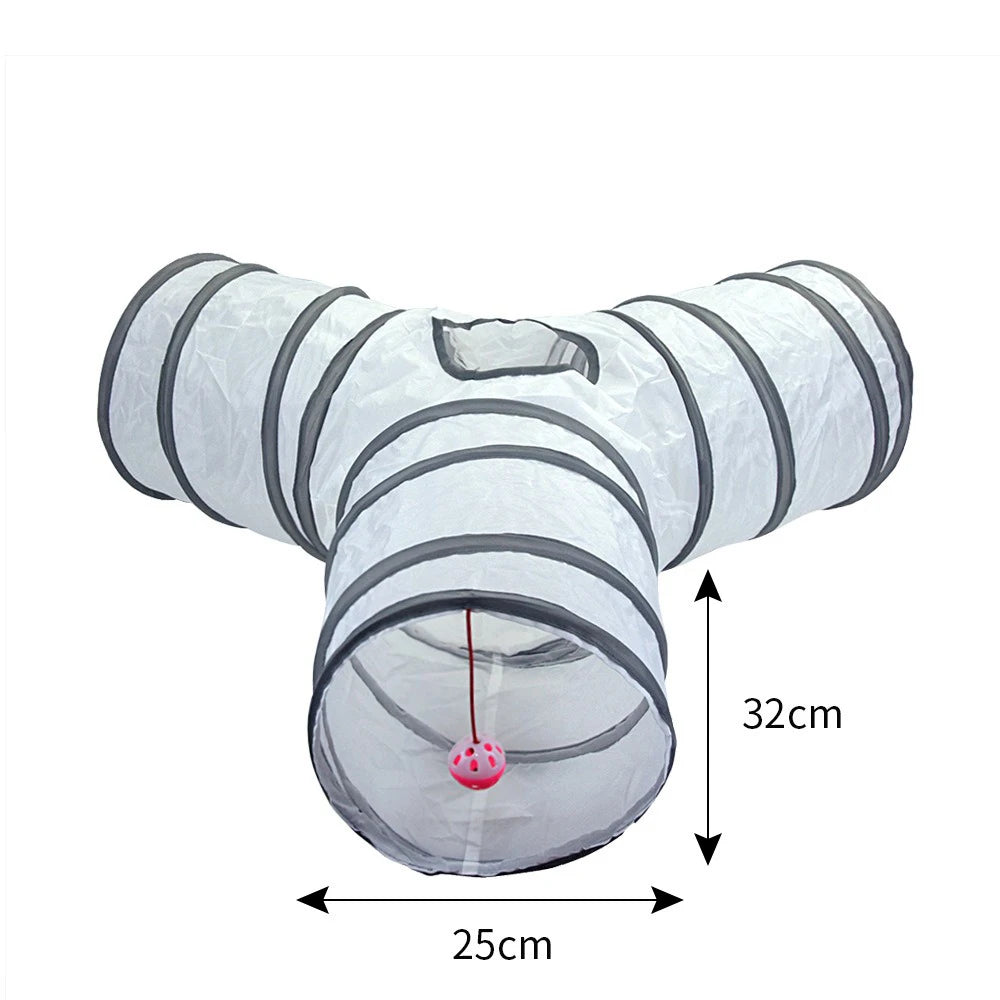 Foldable Pet Tunnel – Interactive Cat Tube for Indoor Play and Training