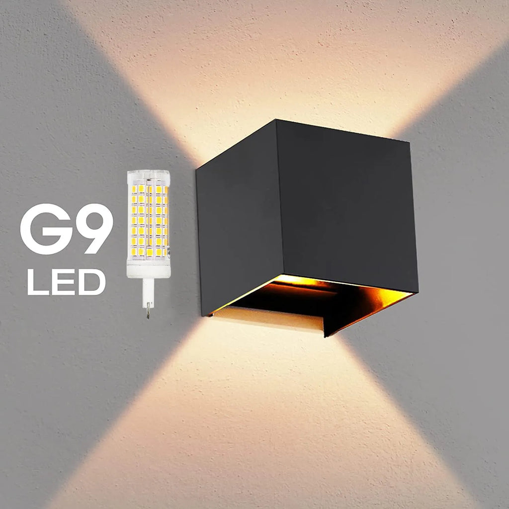 Modern Aluminum LED Wall Lamp – Waterproof IP65 Light for Indoor Outdoor Decor