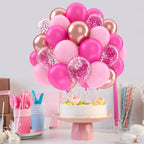 Metallic Pearl and Confetti Balloons – Decorative Latex Set for Party Events