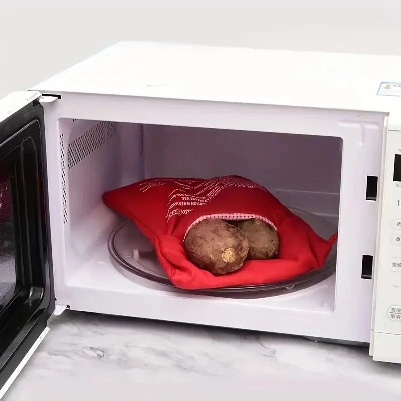 Microwave Potato Cooking Bag – Washable Fabric Pouch for Fast Kitchen Meals