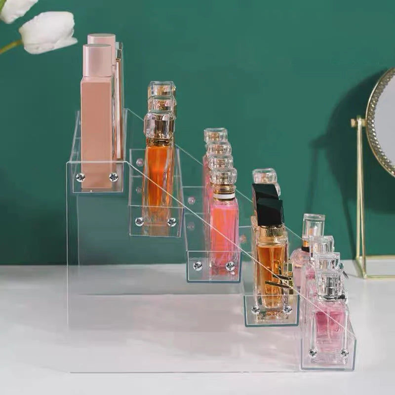 Acrylic Display Stand – Tiered Shelf for Nail Polish Perfume and Cosmetics