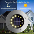 Solar LED Underground Spotlight – Weatherproof Lamp for Garden and Lawn