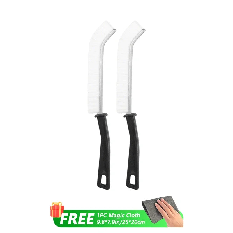 Hard Bristle Crevice Brush – Precision Scrubber for Kitchen and Tile Seams