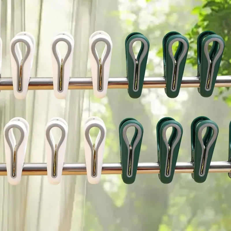 Windproof Laundry Clothes Pegs – Durable Clamps for Home Drying Organizer