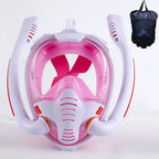 Full Face Snorkeling Mask – Silicone Anti-Fog Diving Gear for Underwater Swimming