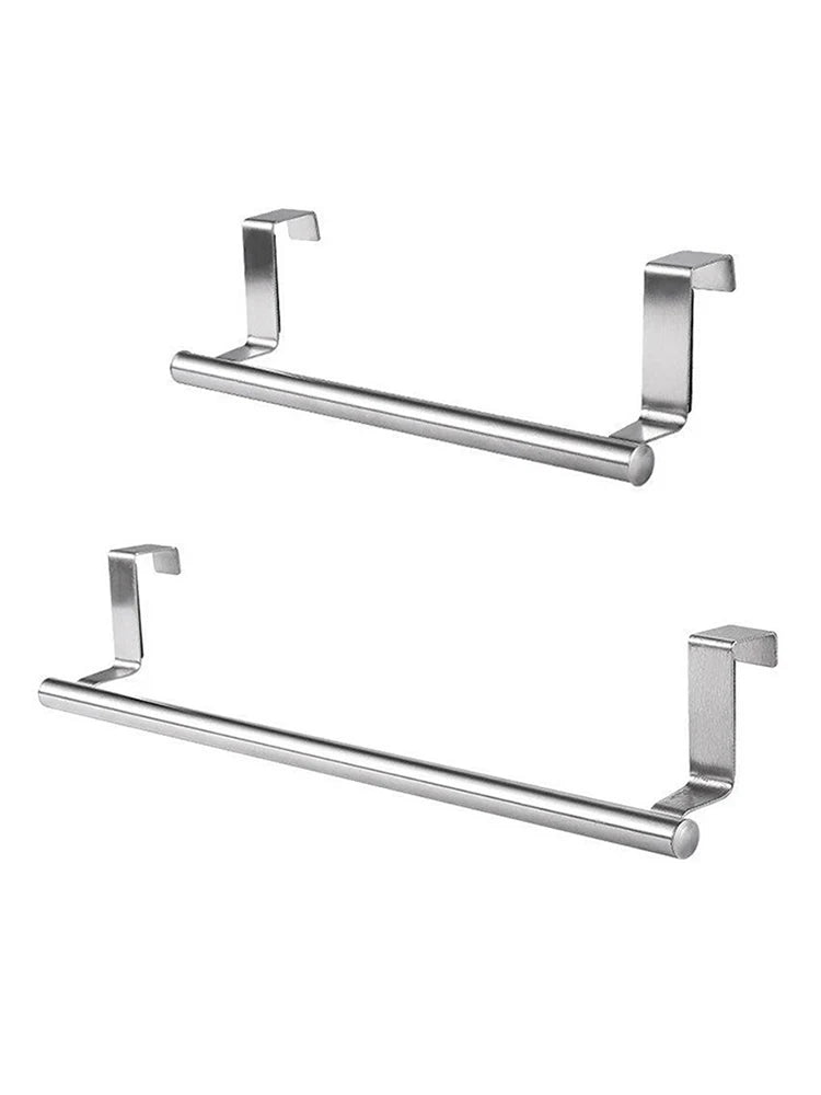 Stainless Steel Towel Rod – Non-Punching Hanging Rack for Bathroom Kitchen