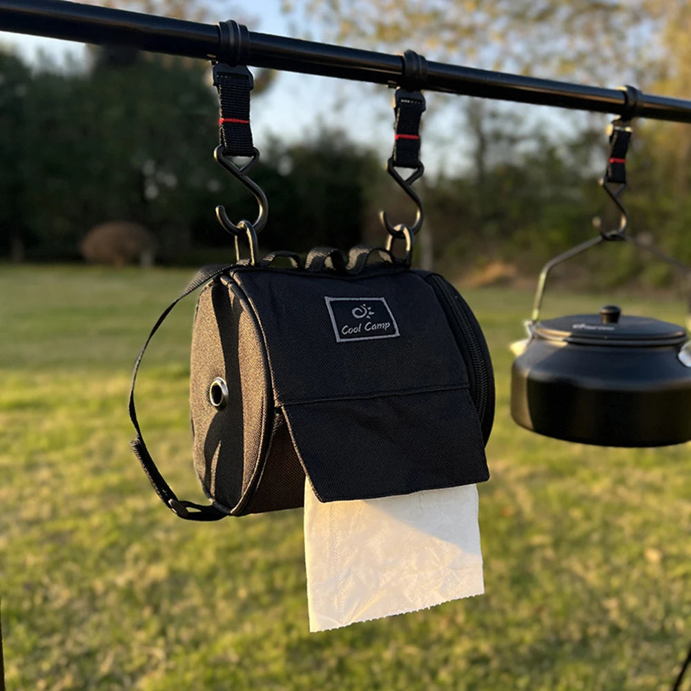Portable Camping Tissue Case – Hanging Napkin Holder for Outdoor Hiking