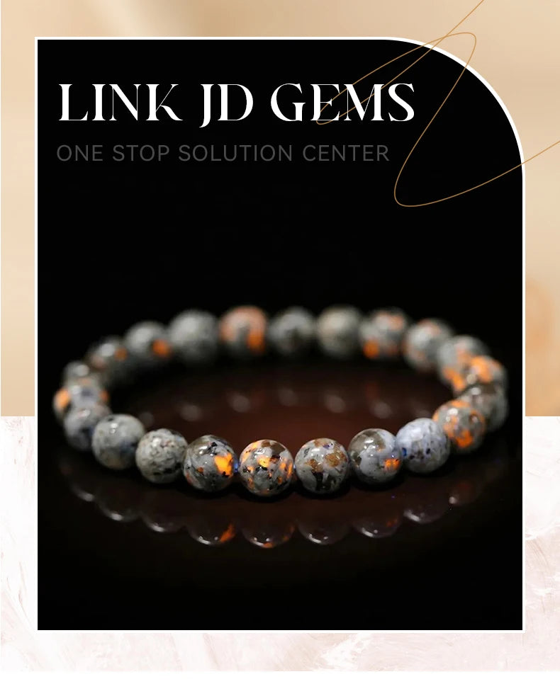 Natural Stone Bead Bracelet – Healing Crystal Gemstone Jewelry for Men and Women