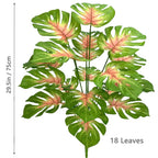 Artificial Monstera Plant – 104cm Plastic Palm Tree for Home Office Decor