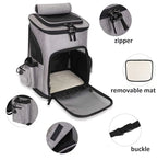 Expandable Pet Carrier Backpack – Breathable Travel Bag for Cats and Dogs
