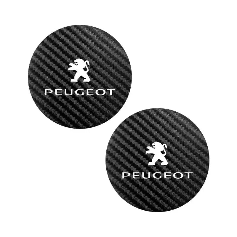 Silicone Car Cup Coasters – Non-Slip Waterproof Interior Pads for Peugeot