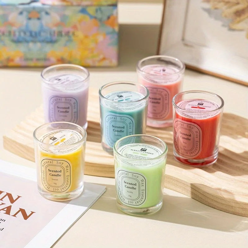 Scented Soy Wax Votive Candles – Multi-Color Home Decor and Gift Sets