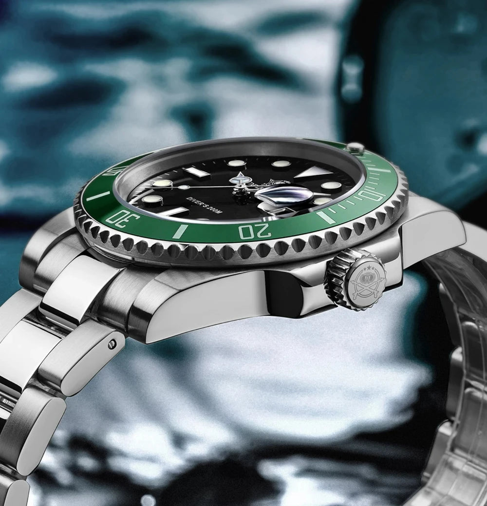 ADDIESDIVE Quartz Dive Watch – Stainless Steel Ceramic Bezel for Scuba Diving
