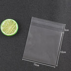 Matte Transparent Cellophane Bags – Self Sealing Pouches for Cookies and Jewelry