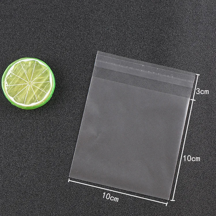 Matte Transparent Cellophane Bags – Self Sealing Pouches for Cookies and Jewelry