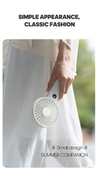 Portable Handheld USB Fan – Rechargeable Stepless Speed Desktop Cooling Fan