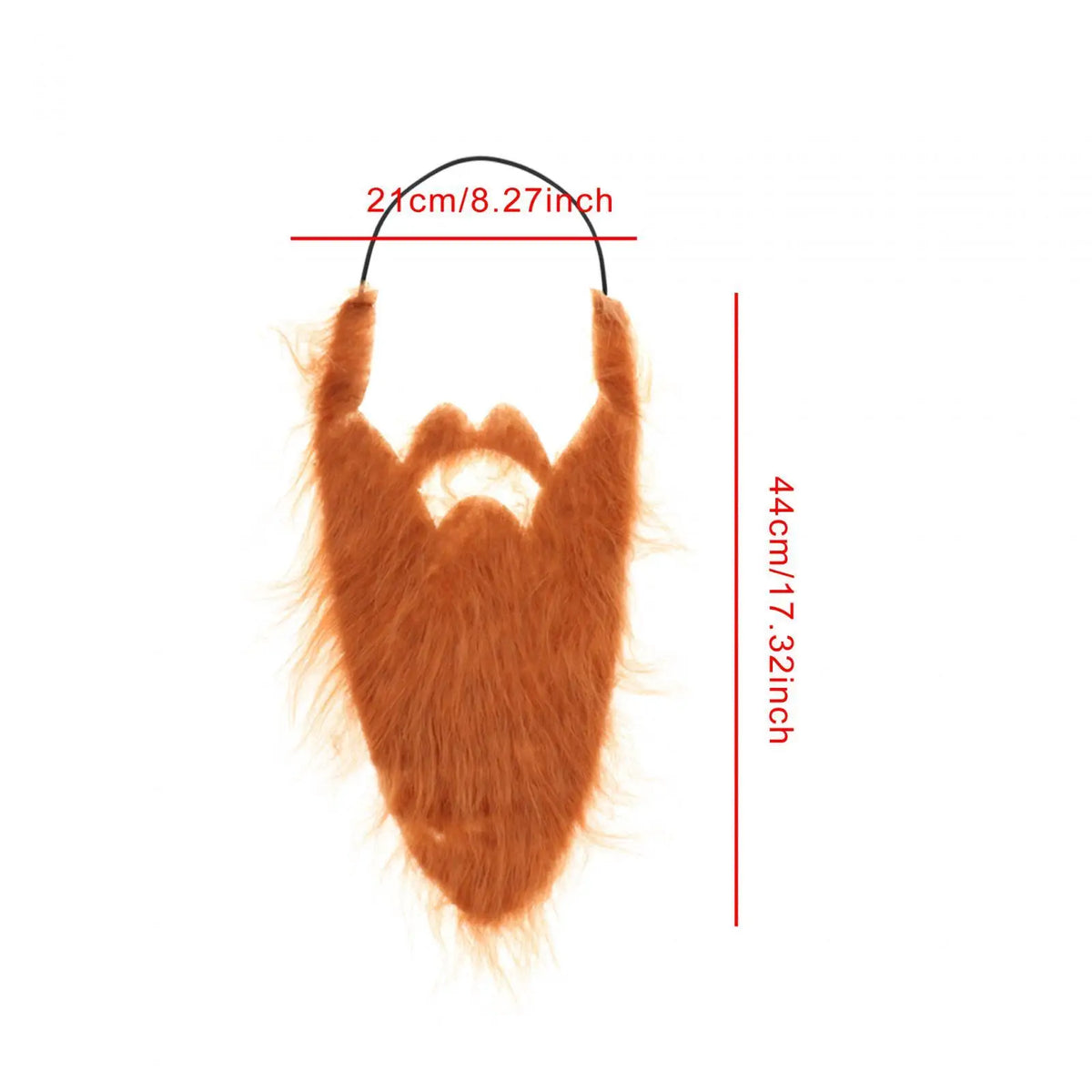 Synthetic Fake Beard – Elastic Facial Hair for Costume Party Cosplay