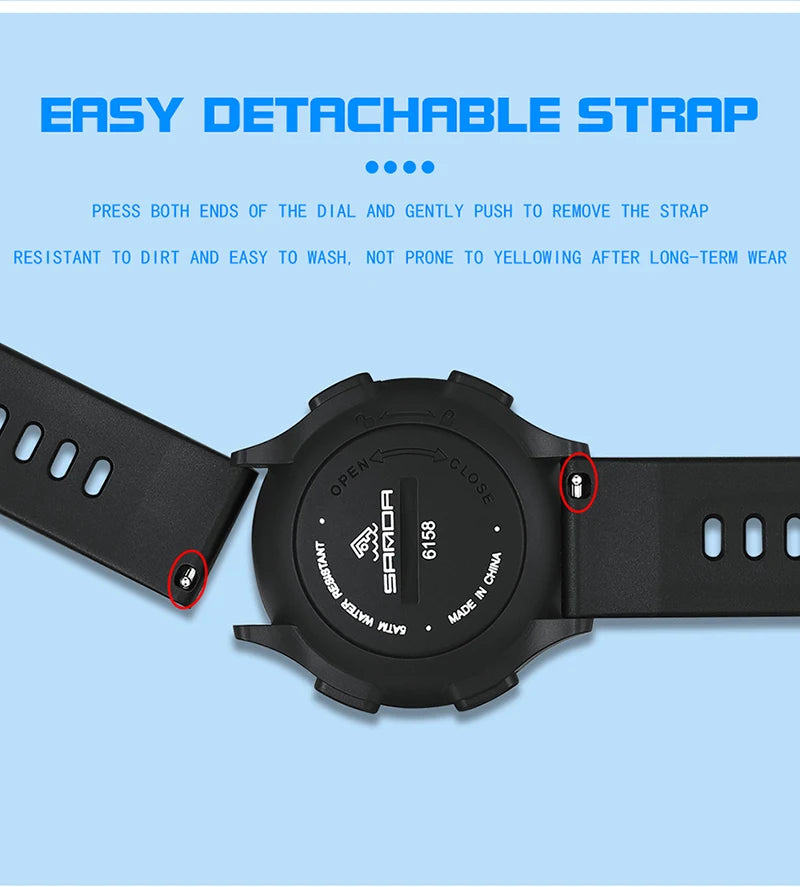 Digital Sports Watch – Waterproof Large Display for Outdoor Athletics