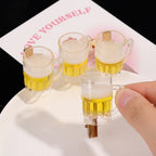 Beer Shaped Hair Clips – Creative Novelty Barrettes for Party Hairstyling
