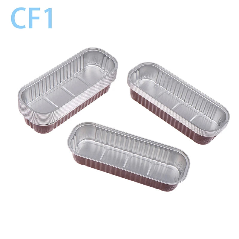 Aluminum Foil Mini Loaf Pans – 6.8oz Rectangular Containers for Home Baking