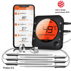 Wireless Meat Thermometer – 6-Probe Digital BBQ Tool for Smoker Grill Cooking