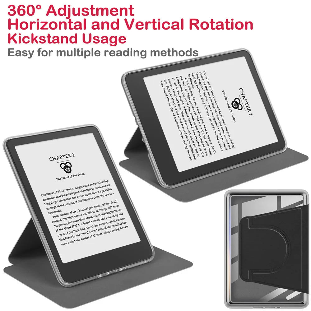 Magnetic Acrylic Case – Protective Cover for Kindle Paperwhite 6-7 Inch