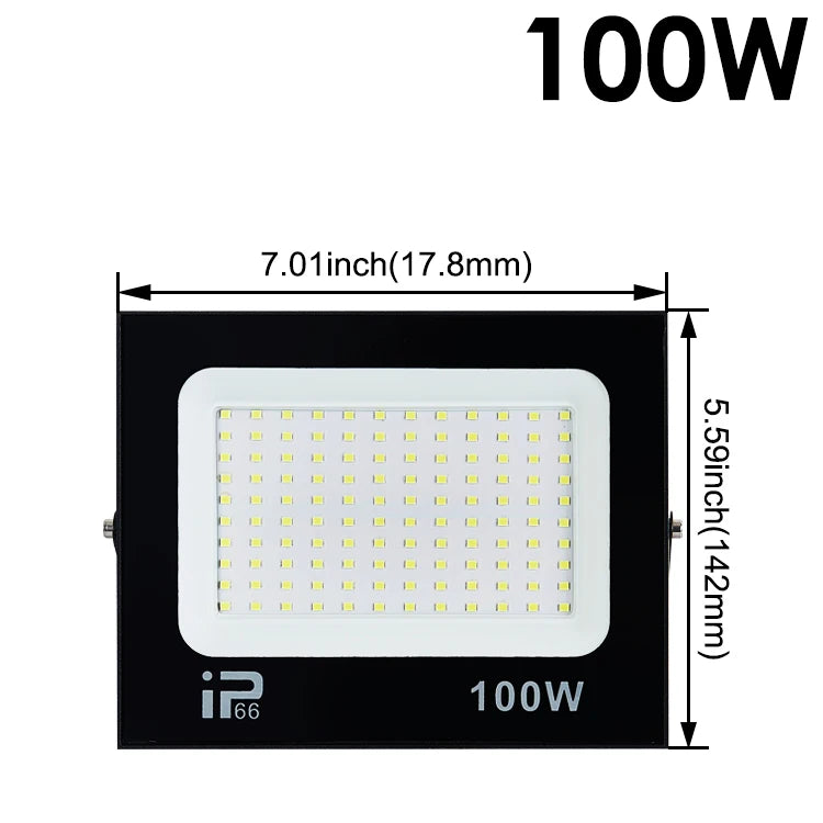 LED Flood Light – IP66 Waterproof Spotlight for Outdoor Garage and Street