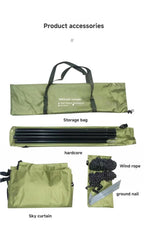 Portable Car Awning Tarp – Lightweight Vehicle Shelter for Camping