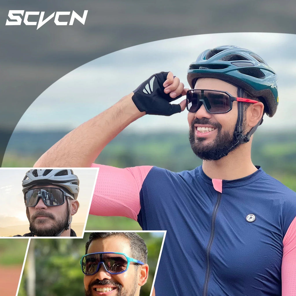 Photochromic Cycling Sunglasses – UV400 Protective Eyewear for MTB and Road Bike