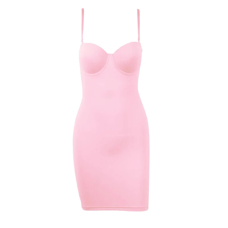 Full Length Shapewear Slip – Nude Tube Dress Body Shaper for Women