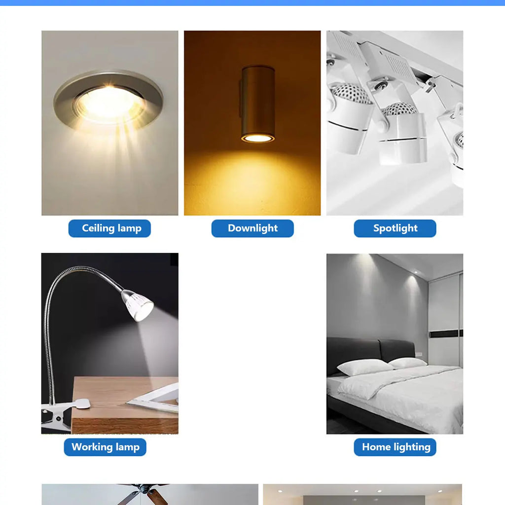MR16 LED Spotlight Bulbs – Low Voltage GU5.3 Lighting for Home Kitchen