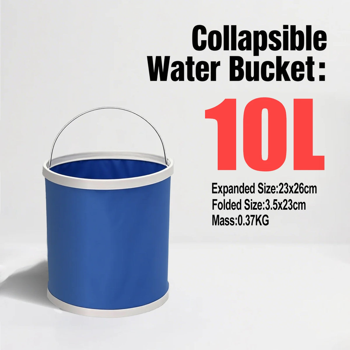 Collapsible Oxford Folding Bucket – Waterproof Portable Basin for Car Washing