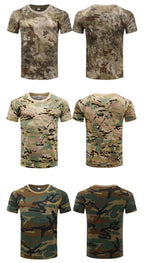 3D Camouflage T-Shirt – Oversized Short Sleeve Tee for Outdoor Sports