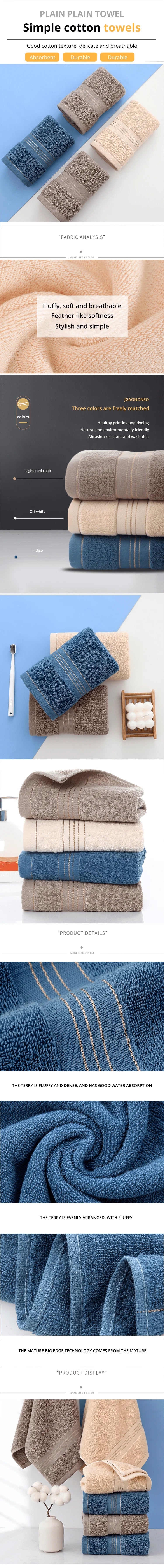 Thickened Cotton Bath Towel – Highly Absorbent Skin-Friendly for All Ages