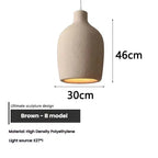Wabi Sabi LED Chandelier – Modern Minimalist Pendant Light for Dining Room