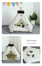 Portable Pet Teepee – Washable Indoor House for Cats and Small Dogs