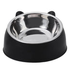 Stainless Steel Inclined Cat Bowl – Ergonomic Pet Food Feeder for Cats and Dogs
