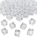 Reusable Acrylic Fake Ice Cubes – Transparent Photo Props for Product Display