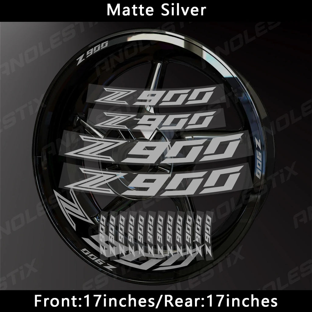 Reflective Motorcycle Rim Stripes – Wheel Hub Decals for Kawasaki Z900