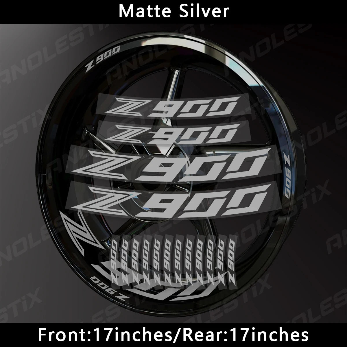 Reflective Motorcycle Rim Stripes – Wheel Hub Decals for Kawasaki Z900