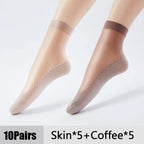 Ultrathin Transparent Boat Socks – Breathable Women's Ankle Socks for Summer